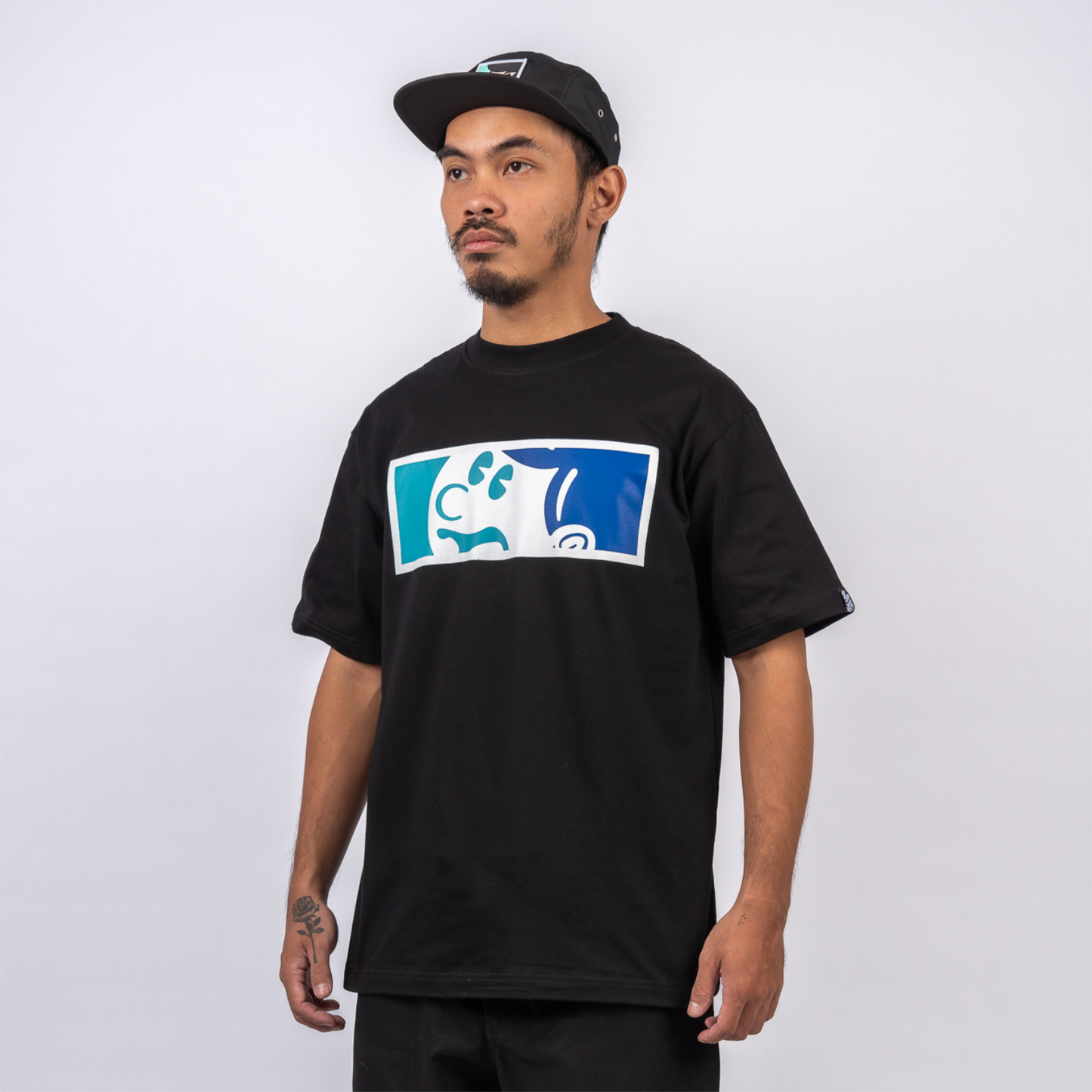 Major League Night Aqua Tee (Black)