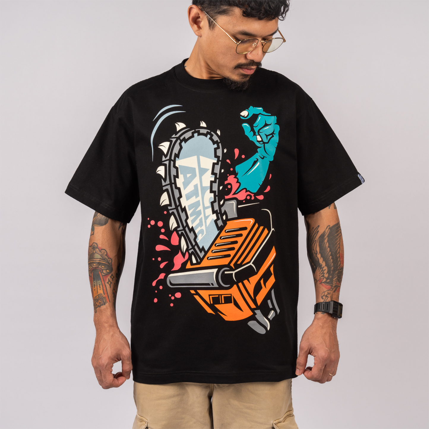 Chainsaw Tee (Black)