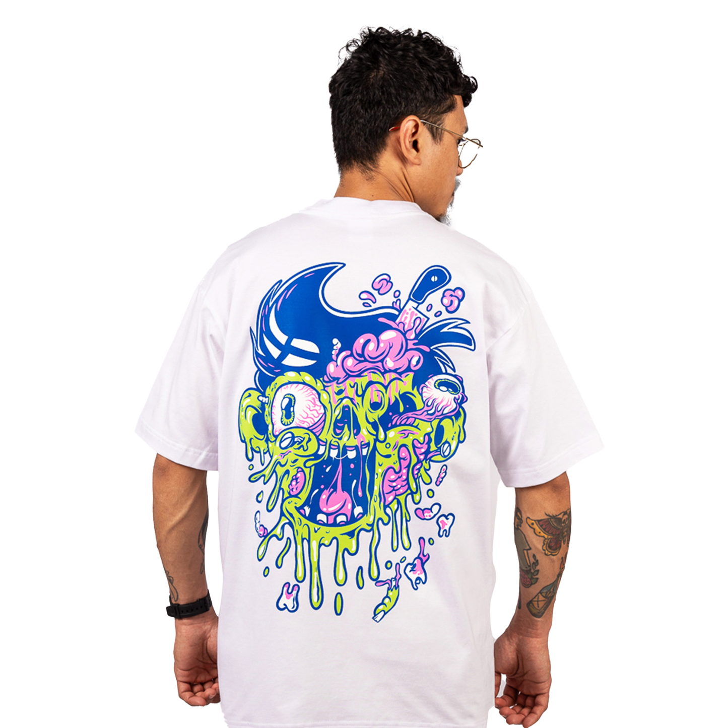 Block Zomblast Tee (White)